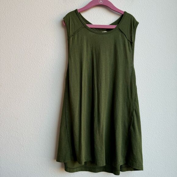 BEYOND YOGA Sleeveless Gym Strappy Tank Green Size Small Relaxed Loose Fit - Picture 1 of 6